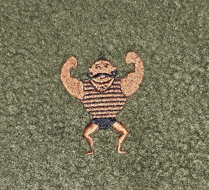 Stickerei auf Fleece